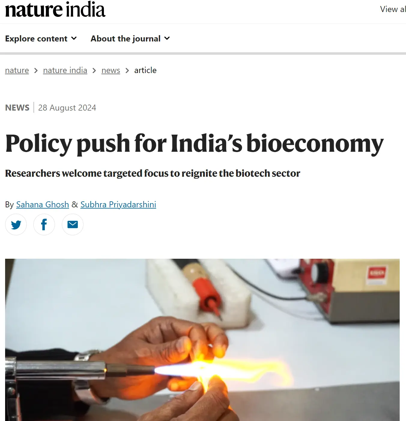 Policy push for India’s bioeconomy