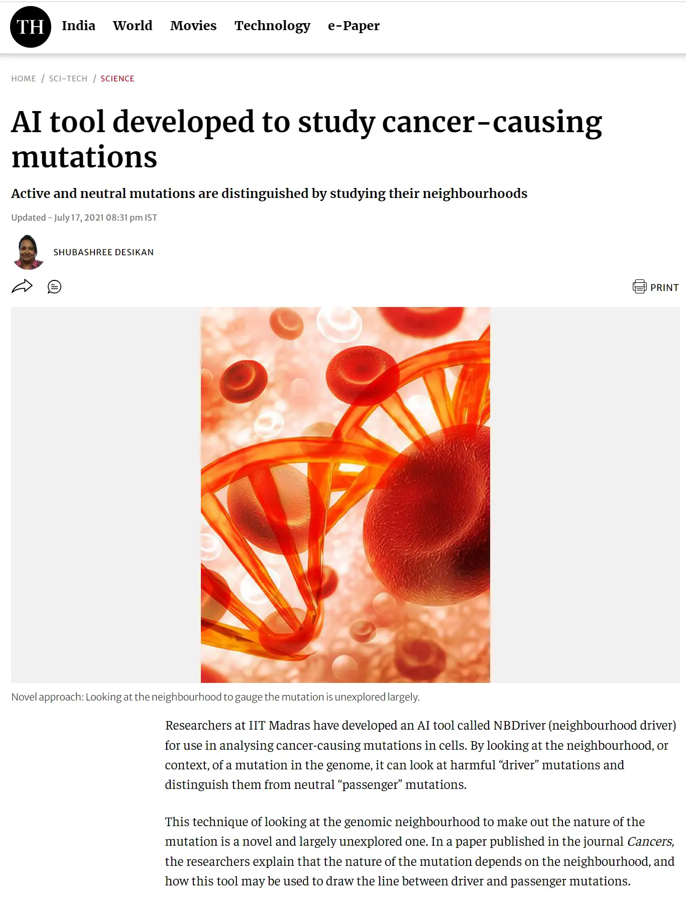 AI tool developed to study cancer-causing mutations