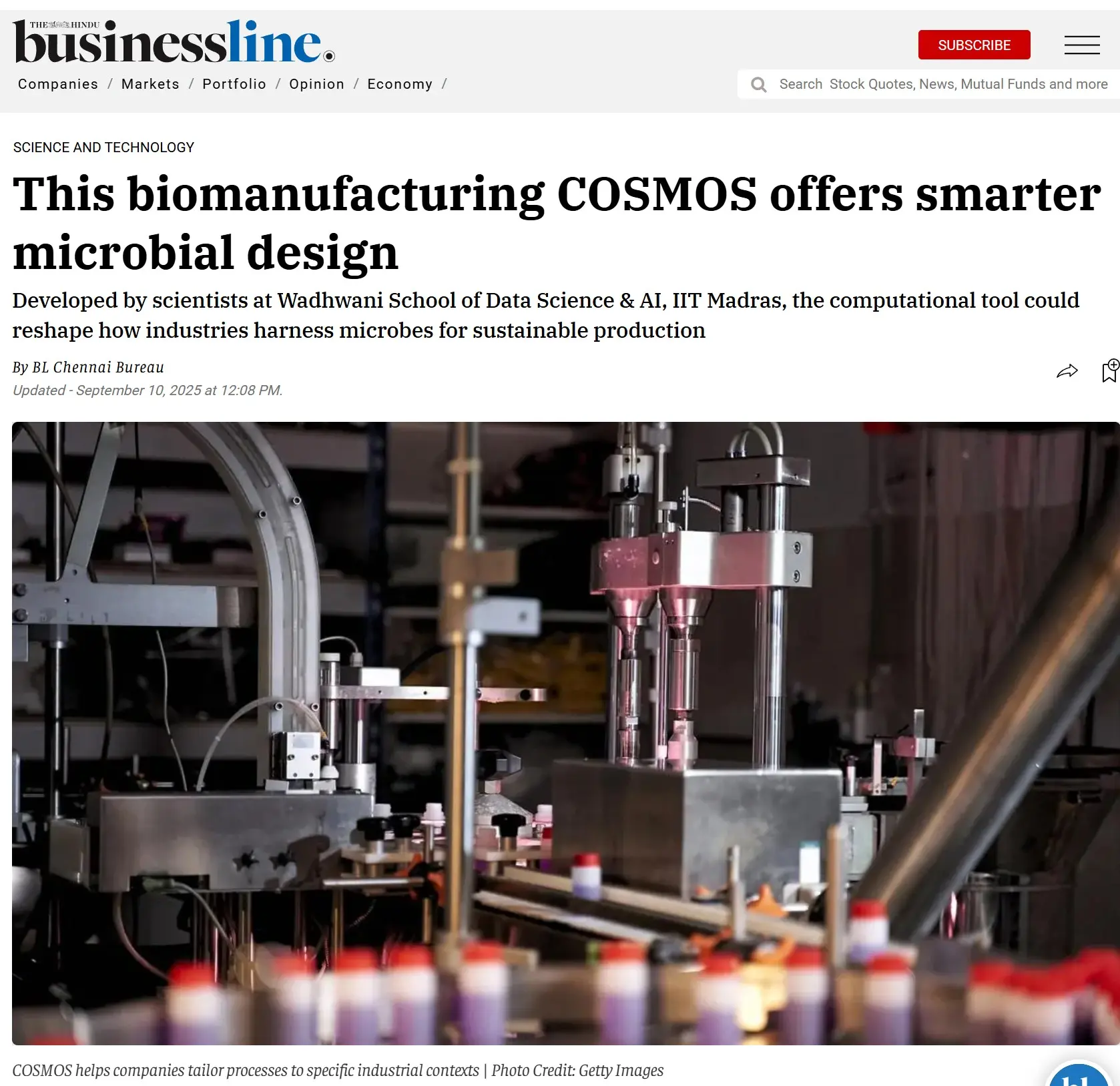 This biomanufacturing COSMOS offers smarter microbial design
